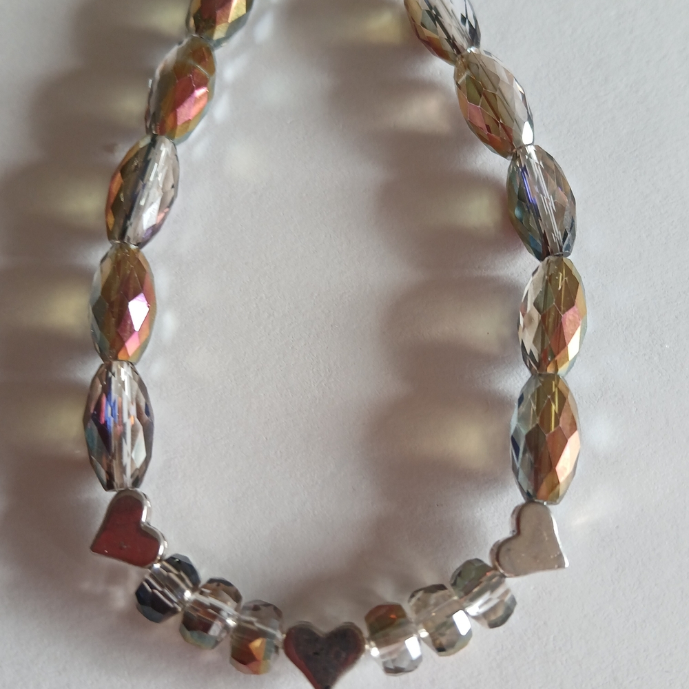 Elegant Silver Heart Bracelet